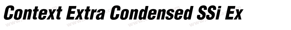 Context Extra Condensed SSi Extra Condensed Italic字体转换